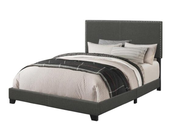 Boyd Upholstered Full Panel Bed Charcoal