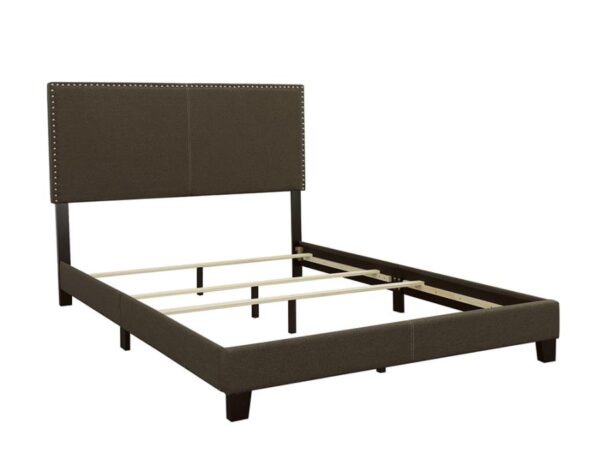 Boyd Upholstered California King Panel Bed Charcoal
