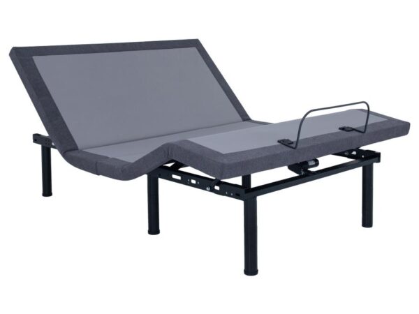 Negan California King Adjustable Bed Base Grey and Black