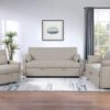 Portland Boucle Upholstered Sleeper Sofa Bed Latte