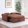 Portland Boucle Upholstered Sleeper Sofa Bed Copper