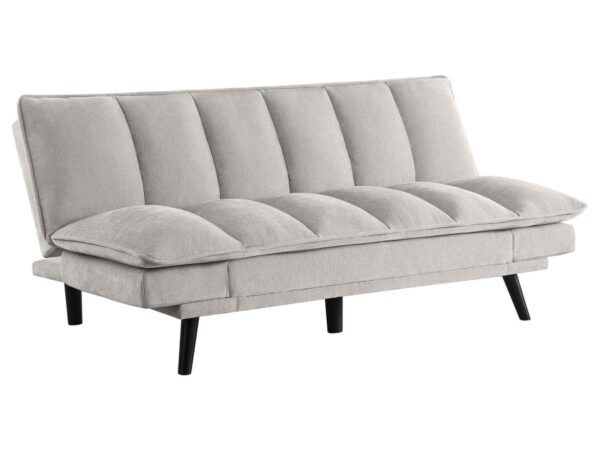 Laredo Upholstered Tufted Convertible Sofa Bed Light Grey