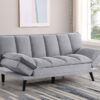 Laredo Upholstered Tufted Convertible Sofa Bed Grey