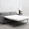 Simpson Upholstered Sofa Sleeper with Queen Mattress Grey