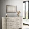 Sonya 6-drawer Upholstered Bedroom Dresser Ivory