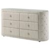 Sonya 6-drawer Upholstered Bedroom Dresser Ivory