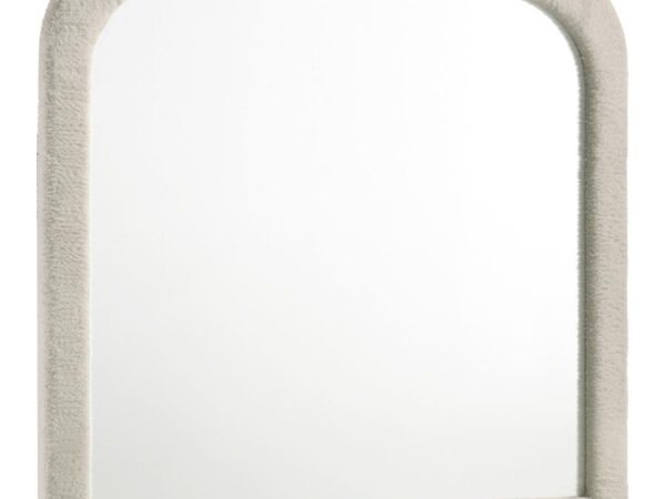 Sonya Upholstered Bedroom Dresser Mirror Ivory