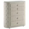 Sonya 5-drawer Upholstered Bedroom Chest of Drawers Ivory