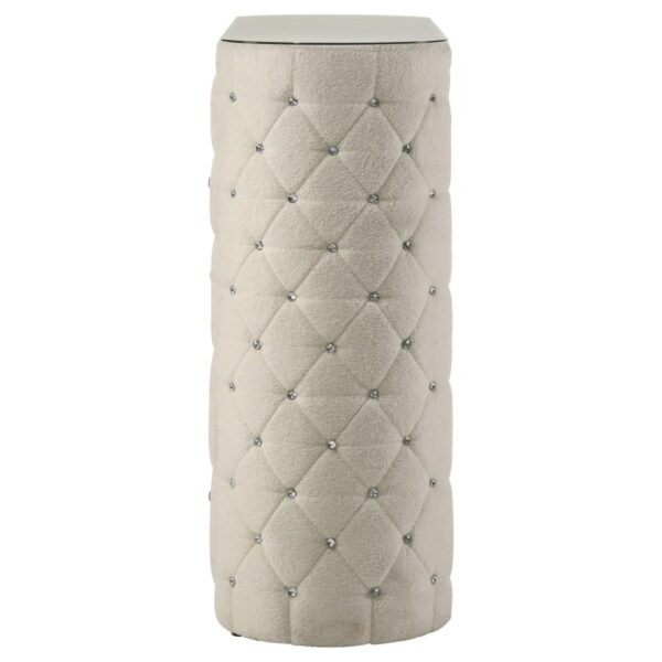 Sonya 5-drawer Upholstered Bedroom Chest of Drawers Ivory