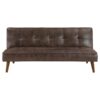 Jenson Upholstered Tufted Convertible Sofa Bed Dark Coffee