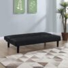 Stanford Upholstered Tufted Convertible Sofa Bed Black