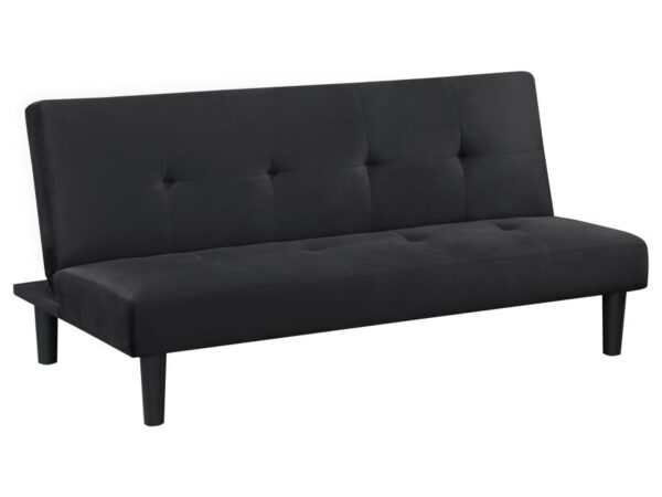 Stanford Upholstered Tufted Convertible Sofa Bed Black