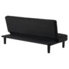 Stanford Upholstered Tufted Convertible Sofa Bed Black