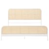 Lanewood Open Cane Webbing Metal Eastern King Bed White