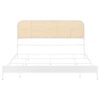 Amherst Radio Weave Rattan Metal Eastern King Bed White