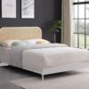 Amherst Radio Weave Rattan Metal Queen Bed White