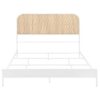 Amherst Radio Weave Rattan Metal Queen Bed White