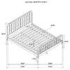 Jones Wood Full Open Frame Bed White