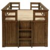 Carlsbad Wood Twin Captains Bed With Trundle Medium Brown