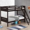 Littleton Wood Twin Over Twin Bunk Bed Espresso