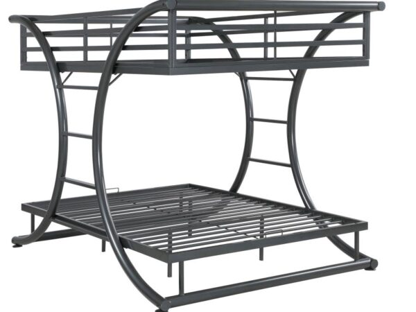 Stephan Metal Full Over Full Bunk Bed Gunmetal