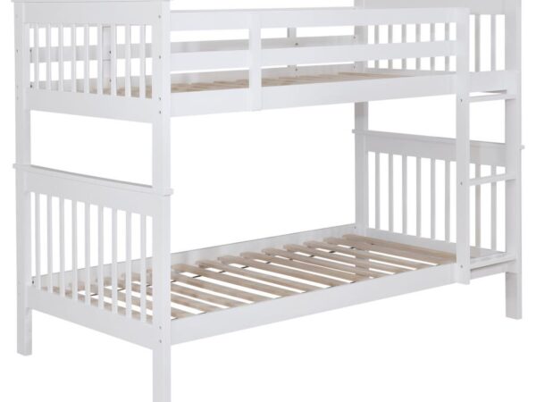 Chapman Wood Twin Over Twin Bunk Bed White