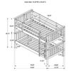 Chapman Wood Twin Over Twin Bunk Bed White