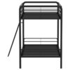 Carson Metal Twin Over Twin Bunk Bed Glossy Black