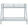 Carson Metal Twin Over Full Bunk Bed Glossy Silver