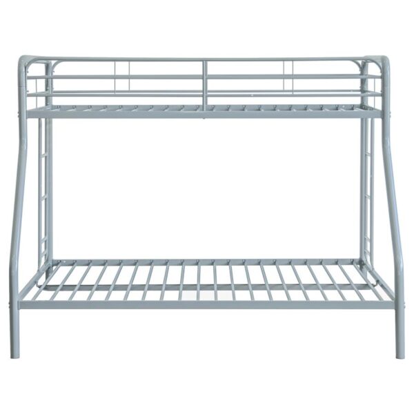 Carson Metal Twin Over Full Bunk Bed Glossy Silver