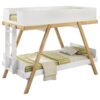 Frankie Twin Over Twin Bunk Bed with 7-inch Mattresses White