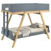 Frankie Twin Over Twin Bunk Bed with 7-inch Mattresses Blue