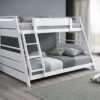 Holden Wood Veneer Twin Over Full Bunk Bed White