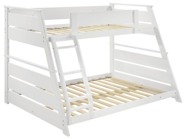 Holden Wood Veneer Twin Over Full Bunk Bed White