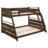 Holden Wood Veneer Twin Over Full Bunk Bed Walnut