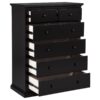 Sumerlin 6-drawer Bedroom Chest of Drawers Black