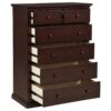 Sumerlin 6-drawer Bedroom Chest of Drawers Cappuccino