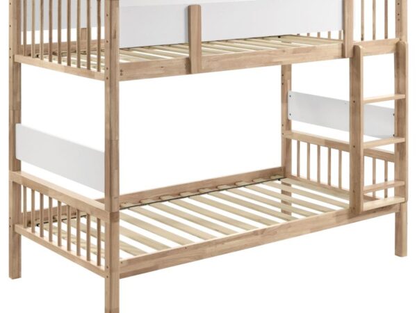 Dakota Wood Twin Over Twin Bunk Bed Natural