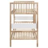 Dakota Wood Twin Over Twin Bunk Bed Natural