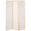 Carrie 3-Panel Room Divider Folding Shoji Screen Natural