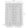 Roberto 4-Panel Room Divider Folding Shoji Screen Black