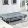 Dilleston Upholstered Tufted Convertible Sofa Bed Grey