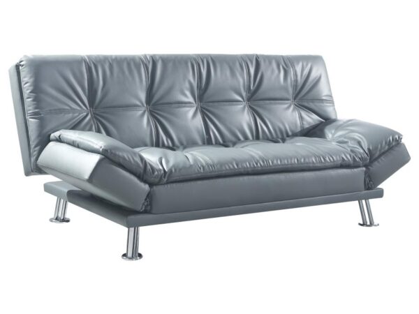 Dilleston Upholstered Tufted Convertible Sofa Bed Grey