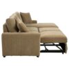 Pastrana Upholstered Sleeper Sectional Sofa RAF Chaise Camel