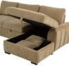 Pastrana Upholstered Sleeper Sectional Sofa RAF Chaise Camel