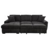 Pastrana Upholstered Sleeper Sectional Sofa LAF Chaise Grey