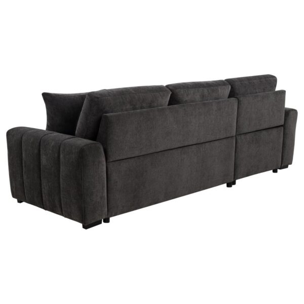 Pastrana Upholstered Sleeper Sectional Sofa LAF Chaise Grey