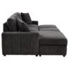 Pastrana Upholstered Sleeper Sectional Sofa LAF Chaise Grey