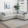 Ashford Chenille Upholstered Sleeper Sectional Sofa Greige