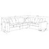 Ashford Chenille Upholstered Sleeper Sectional Sofa Greige